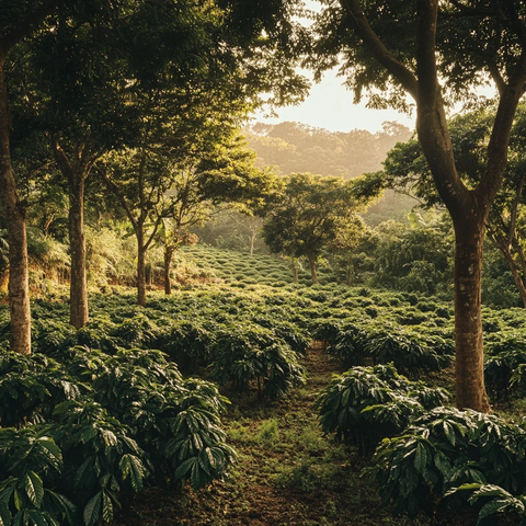 芒果树下咖啡种植园