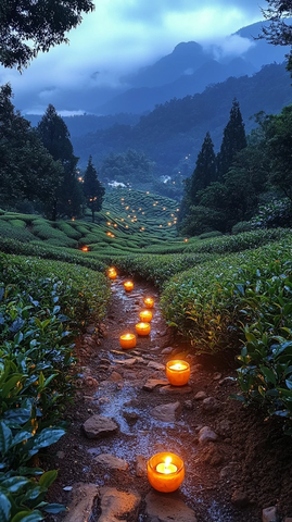 茶园烛光南瓜骨架糖