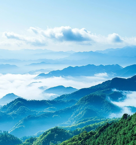 山脉云海与森林海洋