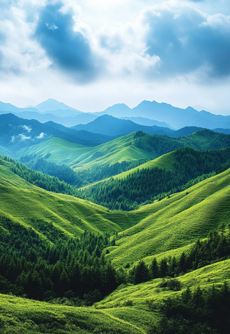 高山草甸与云雾森林