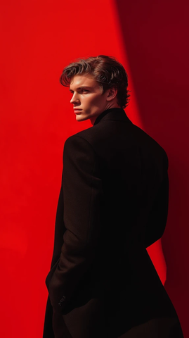 男模背影时尚大片