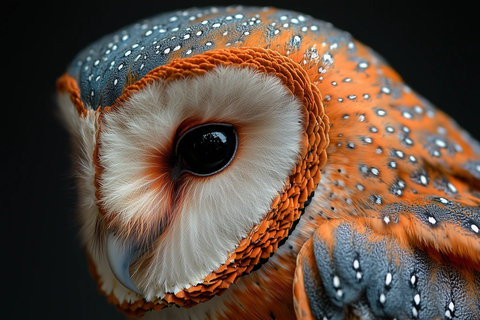 猫头鹰头部特写