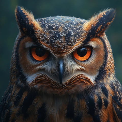 真实猫头鹰特写镜头