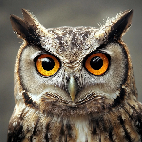 猫头鹰倾听秘密瞬间