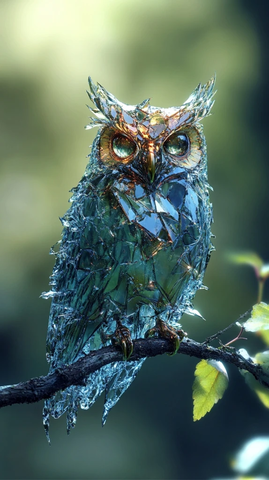 玻璃碎片纹理的超现实玻璃