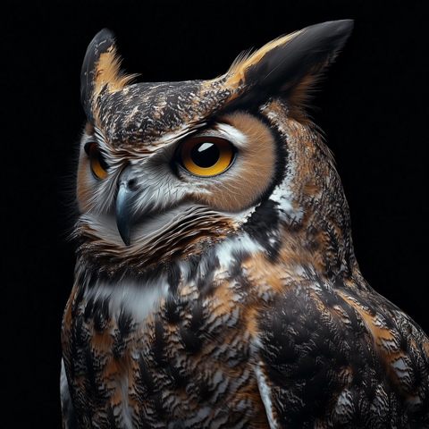 角鸮三刻视图自然摄影