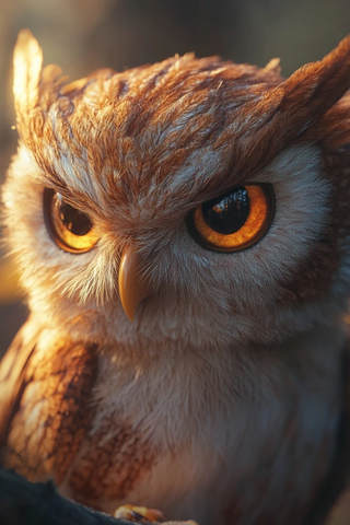 智慧猫头鹰索菲亚肖像