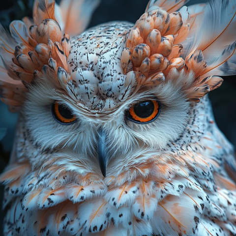 外星花卉豹身鸮头异形生物