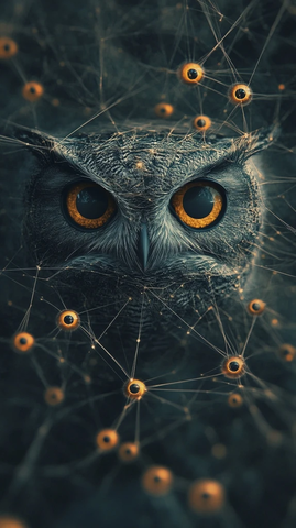 飘浮猫头鹰与无限眼睛网络