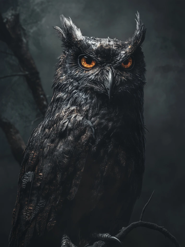 邪恶僵尸猫头鹰恐怖