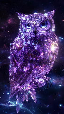 紫水晶巨鹰展翅星空