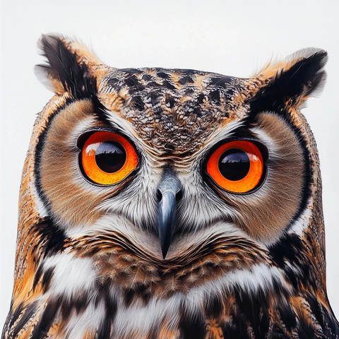 猫头鹰眼睛特写