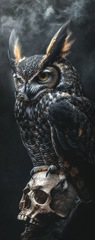 猫头鹰抓碎颅骨