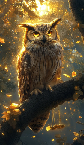 月光森林中的正义之鹰