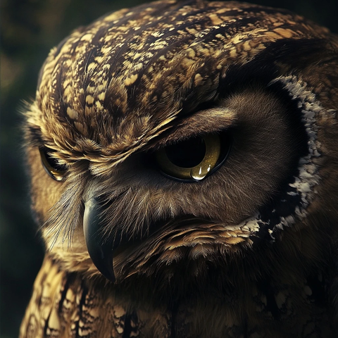 守护之鸮泪痕静谧