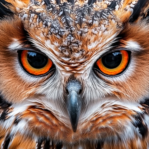 猫头鹰特写镜头