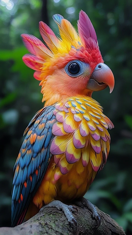 奇异鸟类森林现身