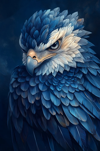 哈比鹰翼折优雅肖像