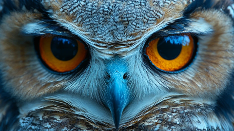 星空下的野生动物大眼睛