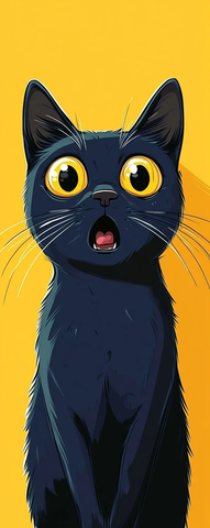 蓝猫短毛震惊表情