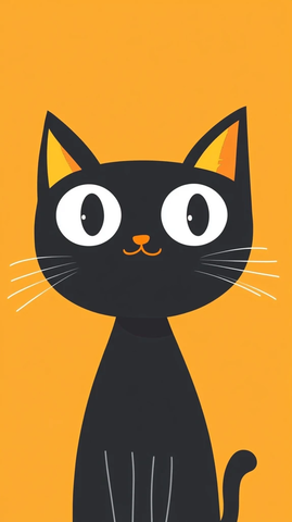 卡通猫咪手机壁纸