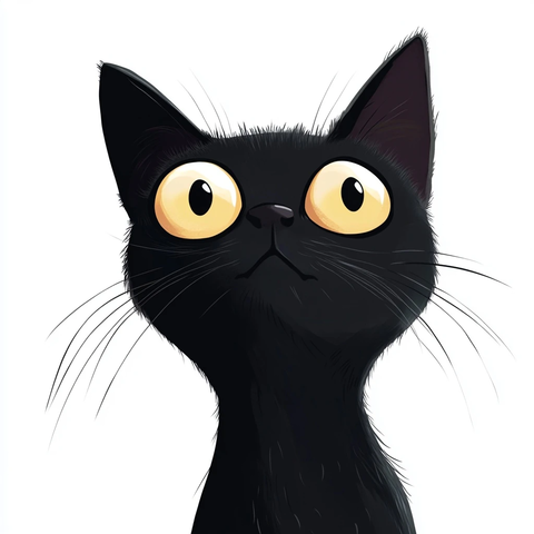 猫盯着看神情警觉