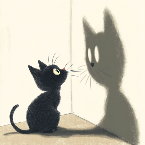 黑猫与放大三倍幽灵影子