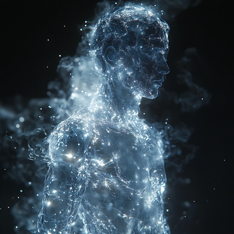 水影银辉全身像