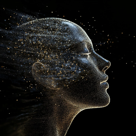 人工智能意识黑色背景