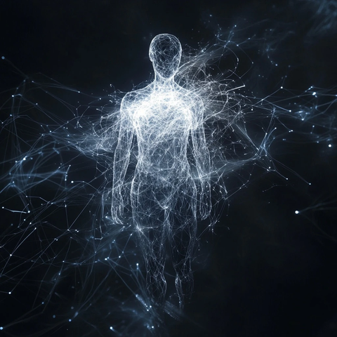 光影流动的数字意识体