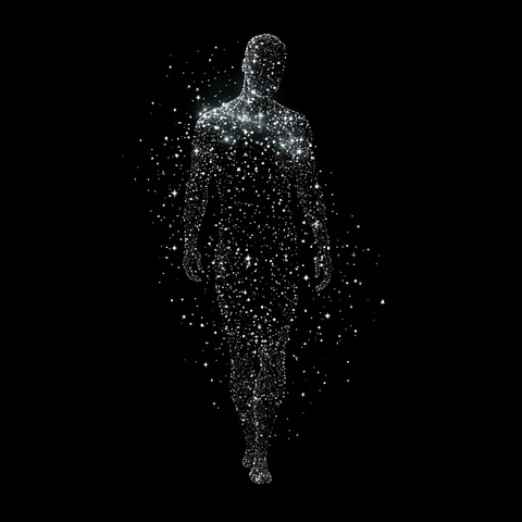 星辰组成的人形轮廓