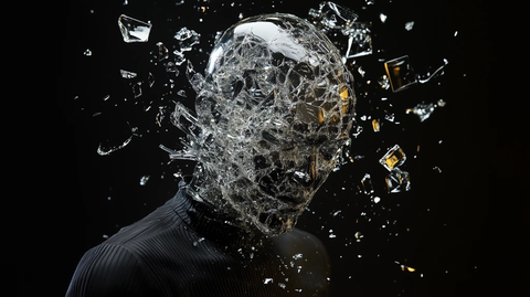 玻璃人形碎片组合