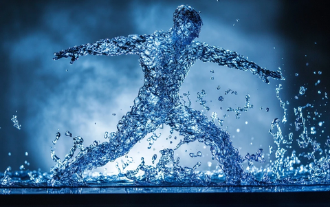 水下舞蹈水形无面人