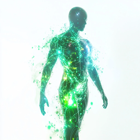 全息人体发光绿蓝光源