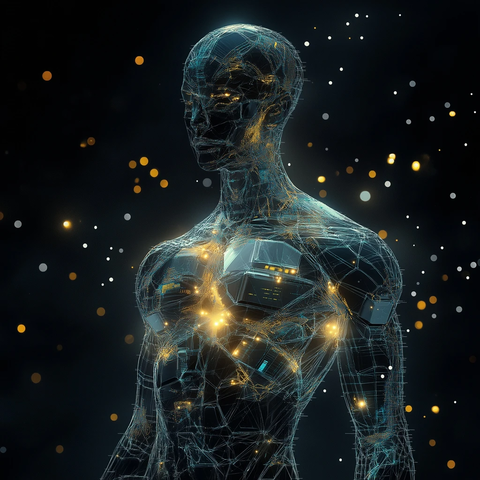 透明胸板处理器人形机