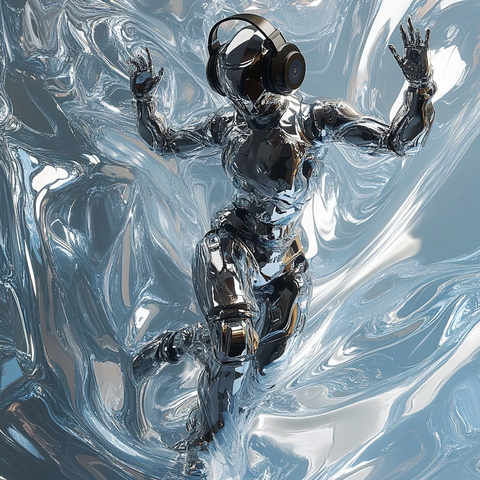 液态金属机器人跳舞场景