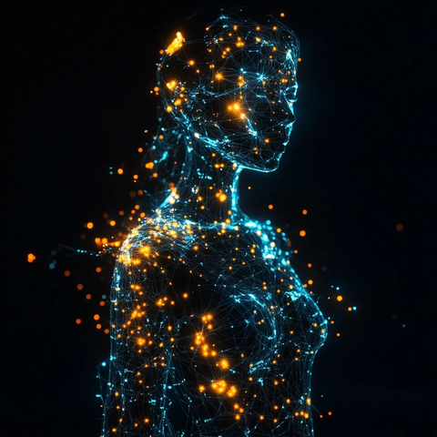 未来女体光纤网络肖像