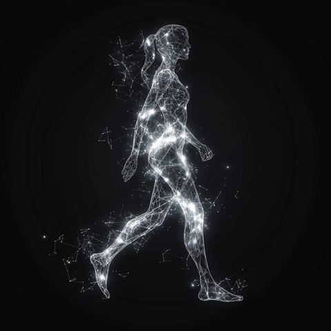 能量构成女性行走图