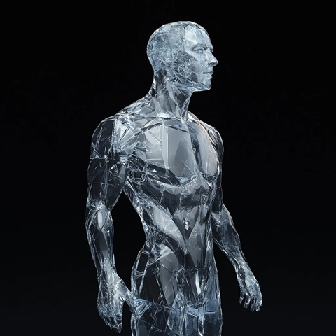 透明人形立像静态展示