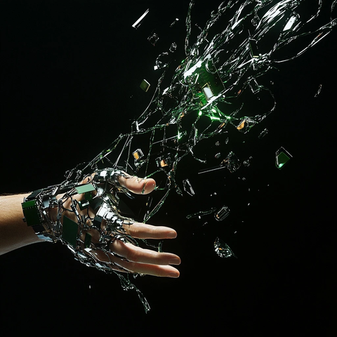 金属手臂击碎玻璃