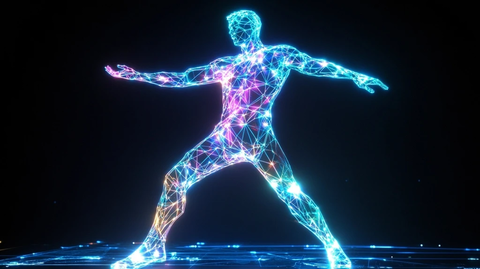 发光男舞者全息影像