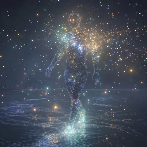 星空能量体与星尘飘带