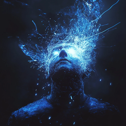 发光人形蓝光能量