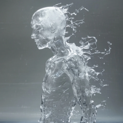 冰川雪人透明形态