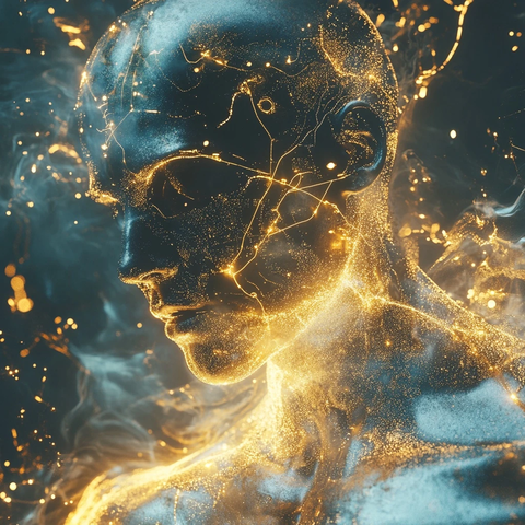 宇宙字体电路金箔设计