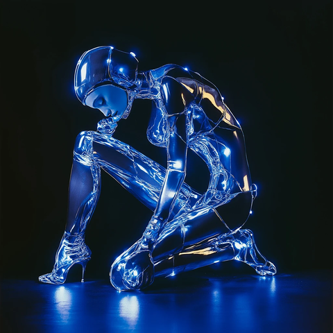 蓝光女孩动态姿势