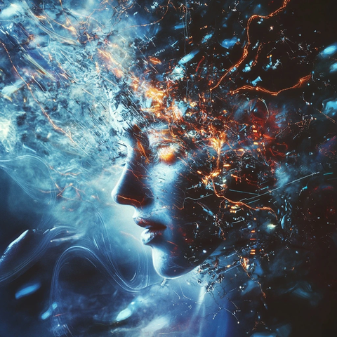 数据风暴中的意识崩塌