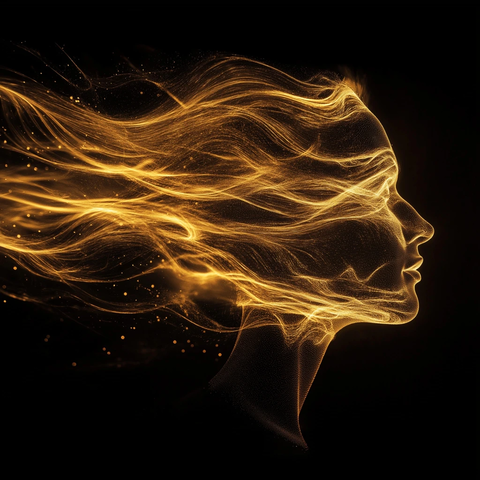 恐惧能量金色流动