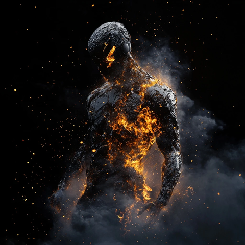 士兵烟雾碎片粒子