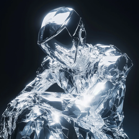 水晶骑士时尚封面造型